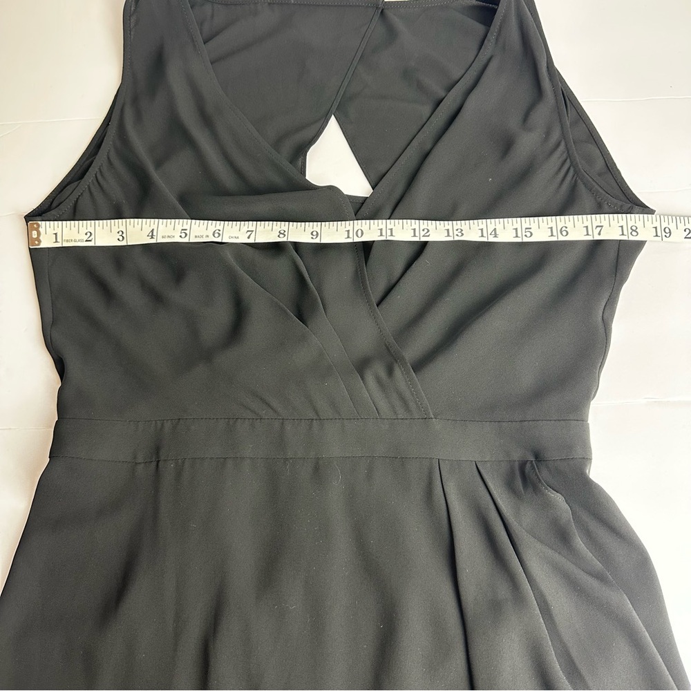 BCBG MaxAzria Faux Wrap Dress Women's Size Small Black Coquette Sexy LBD - Picture 6 of 10